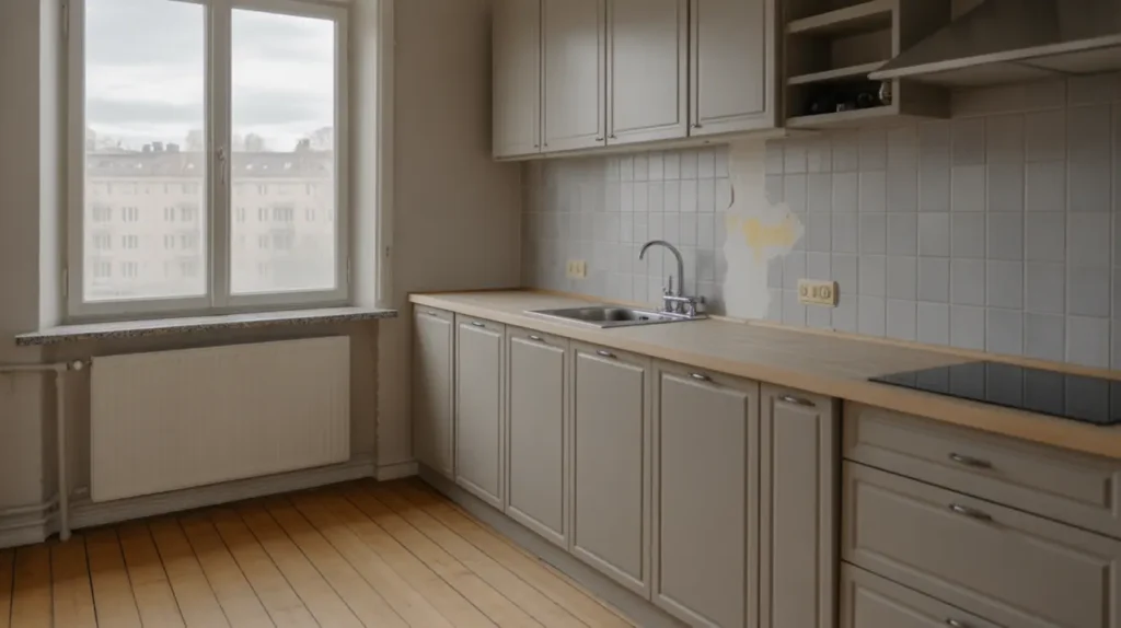 k ksrenovering med nya stommar b nkskiva och kakel i valsta m rsta
